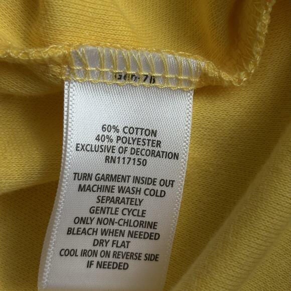 Quacker Factory Anchor Top Women's Size Small Yellow Beaded Cruise Wear Beach - Picture 5 of 5
